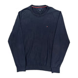 Tommy Hilfiger Sweater - XL Navy Cotton