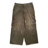 Hip Hop Breakdown Cargo Shorts - 34W 26L Brown Cotton