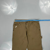 Wrangler Carpenter Trousers - 34W 32L Khaki Cotton