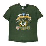 Green Bay Packers Pro Layer Single Stitch T-Shirt - 2XL Green Cotton