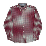Tommy Hilfiger Checked Shirt - Medium Red Cotton