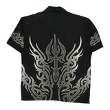 Dragonfly Hip Hop Short Sleeve Shirt - Large Black Polyester
