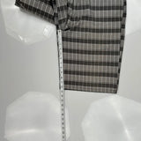 Dickies Checked Shorts - 36W 11L Gray Cotton
