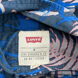 Levis Floral Short Sleeve Shirt - Medium Multicoloured Cotton