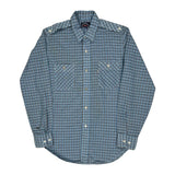 Levis Checked Shirt - Medium Blue Cotton