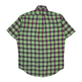 Blake Ralph Lauren Checked Short Sleeve Shirt - Medium Green Cotton
