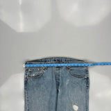 501 Levis Jeans - 36W 26L Light Wash Cotton