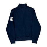 Tommy Hilfiger Spellout Zip Up - Medium Navy Cotton