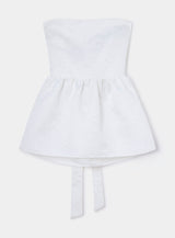 CECILE WHITE STRAPLESS TOP