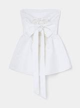 CECILE WHITE STRAPLESS TOP