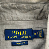 Polo By Ralph Lauren Short Sleeve Shirt - Medium Grey Linen