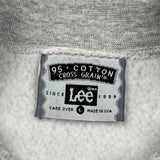 Made In USA Lee Sweatshirt - Large Grey Cotton