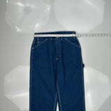 Big Smith Carpenter Pants - 28W 34L Blue Cotton