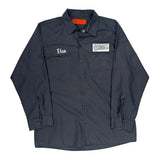 Occupational Wear Dickies Shirt - Large Gray Polyester Blend