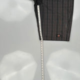 Dickies Checked Shorts - 37W 11L Gray Cotton