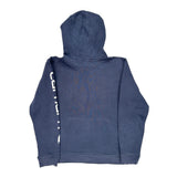Age 12-13 Carhartt Spellout Hoodie - Large Blue Cotton