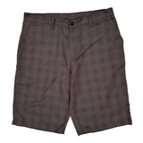 Dickies Checked Shorts - 38W 10L Gray Cotton
