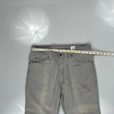 Levis Jeans - 33W 32L Grey Cotton