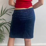 Mbc Ws Denim Skirt - 29W UK 10 Blue Cotton