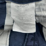 Carhartt Trousers - 37W 34L Blue Cotton