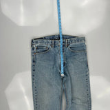 Levis 505 Jeans - 34W 28L Light Wash Cotton