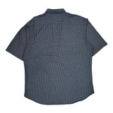 Ralph Lauren Checked Short Sleeve Shirt - XL Blue Cotton