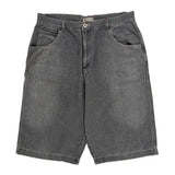 Br Graphic Denim Shorts - 34W 12L Gray Cotton