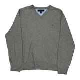 Tommy Hilfiger Jumper - Large Grey Cotton