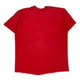 Blank Fruit Of The Loom Single Stitch T-Shirt - Large Red Cotton
