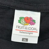 Fruit Of The Loom T-Shirt - XL Black Cotton