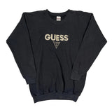 Made In USA Guess Spellout Sweatshirt - XL Black Cotton