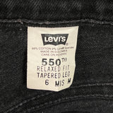 550 Levis Jeans - 26W UK 6 Black Cotton
