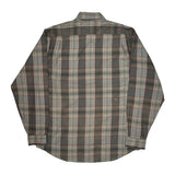 Levis Checked Patterned Shirt - Large Gray Polyester Blend