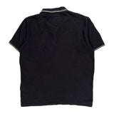 Champion Polo Shirt - Large Black Cotton