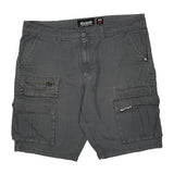 Ecko Unltd Baggy Cargo Shorts - 40W 11L Gray Cotton