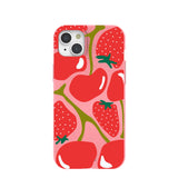 Bubblegum Pink Cherry Berry iPhone 15 Plus Case
