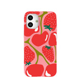 Bubblegum Pink Cherry Berry iPhone 16 Plus Case