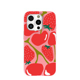 Bubblegum Pink Cherry Berry iPhone 16 Pro Case