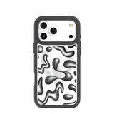 Clear Chrome Doodles iPhone 17 Pro Max Case With Noir Ridge (MagSafe included)