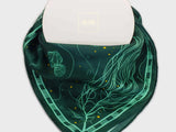 SEAHORSE silk scarf