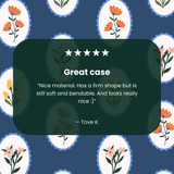 Clear Rosette Frame iPhone 17 Case With True Blue Ridge (MagSafe included)