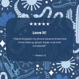 Clear Sea and Saddle iPhone Air Case With True Blue Ridge (MagSafe included)