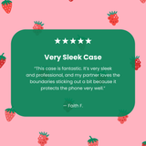 Clear Summer Berries iPhone 17 Pro Max Case With Petal Pink Ridge (MagSafe included)