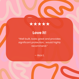 Clear Sweet Doodles iPhone 17 Pro Case With Petal Pink Ridge (MagSafe included)