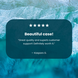 Clear Waves iPhone 12 Pro Max Case With Black Ridge