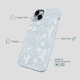Powder Blue Coastal Rodeo iPhone 14 Plus Case