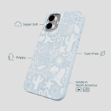 Powder Blue Coastal Rodeo iPhone 16 Plus Case