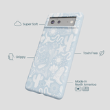 Powder Blue Coastal Rodeo Google Pixel 6 Case