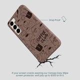 Chocolate Brown Coffee Club Samsung Galaxy S23+(Plus) Case