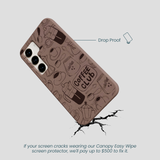 Chocolate Brown Coffee Club Samsung Galaxy S23 Case